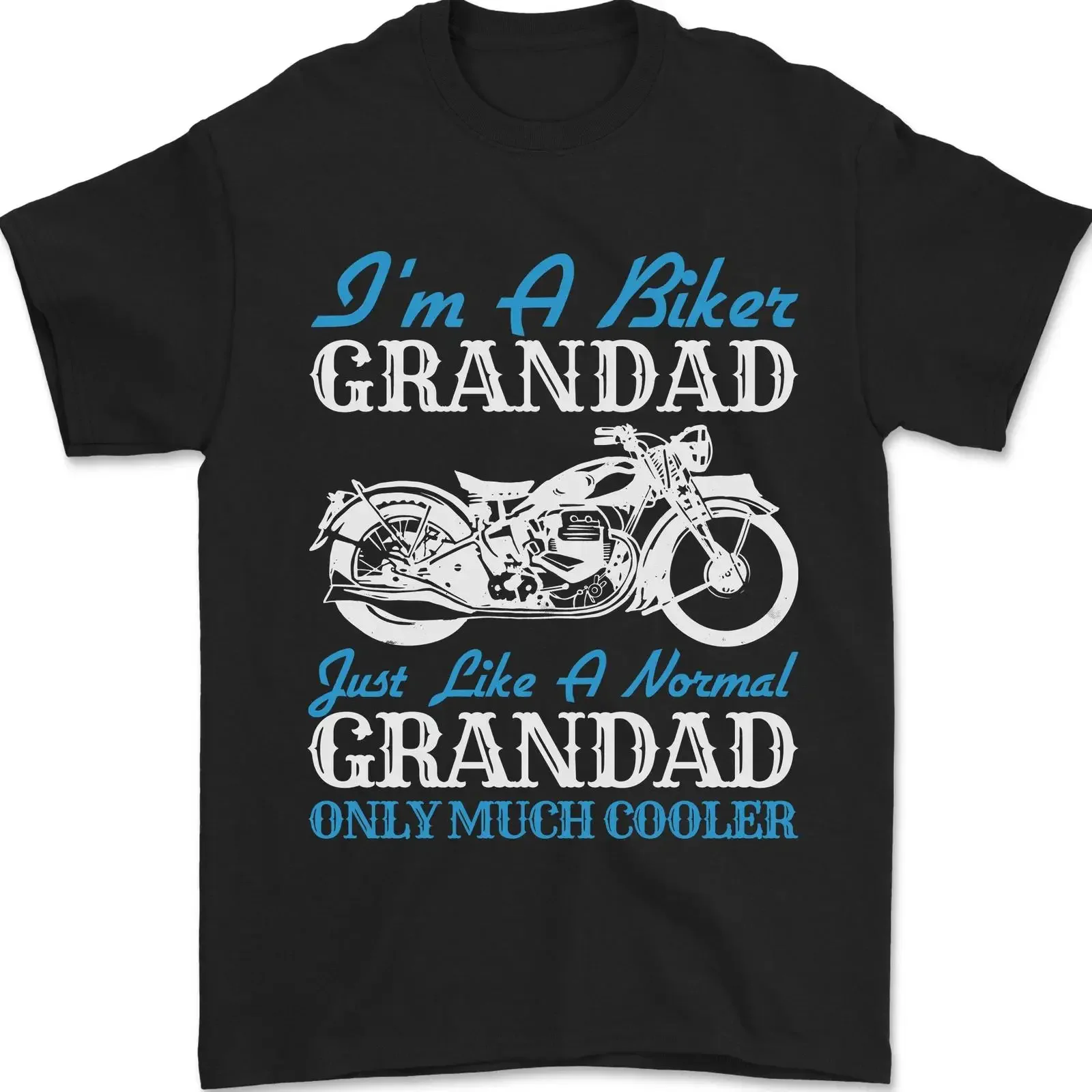 Biker Opa Großelterntag Motorrad Bike Herren T Shirt 100 Baumwolle vintage Washed Slightly Comfortable fashion Versatile