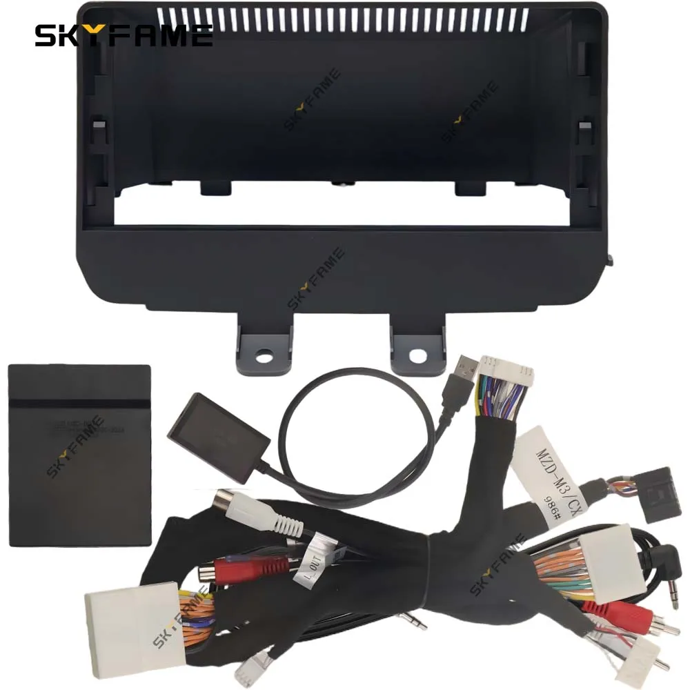 9/12.3 Inch Car Frame Fascia Adapter Canbus Box Android Radio Dash Fitting Panel Kit For Mazda 2 Demio CX3 CX-3 Toyota Yaris IA