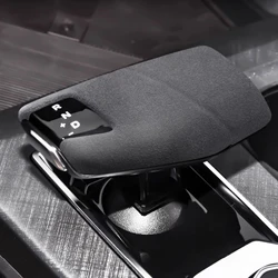 Car Interior Suede Leather Cover Gear Shift Collar Wrap for CHANGAN UNI-V 2021 2022 2023 2024