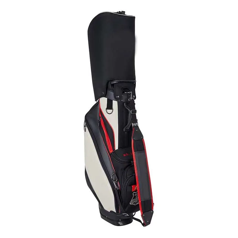 Professional Golf Stand Bags Standard Waterproof PU Travel Sport Package Large Capacitytraining Accessory Green Black Color