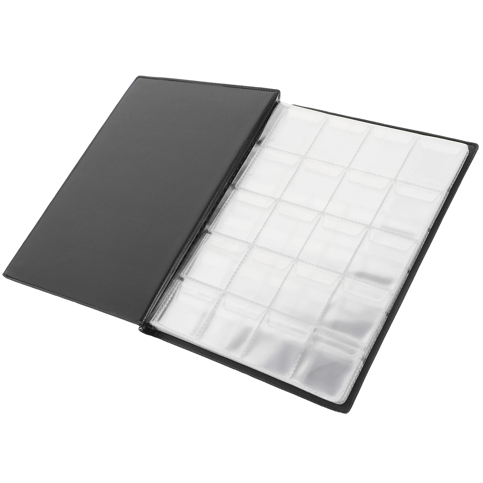 

Coin Collection Book 10 Pages Large Small Grid Holders Blue Portable Album for Collectors Books Coin Organizer