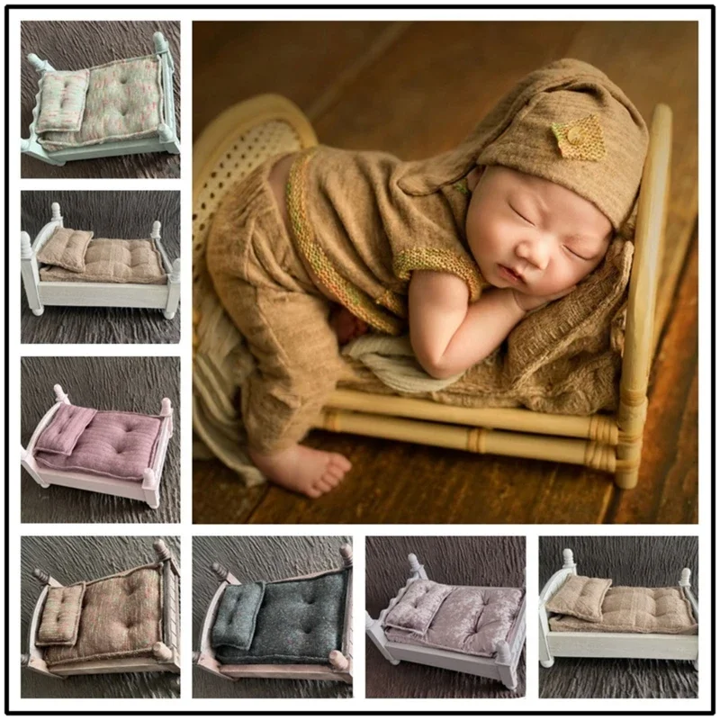 

Infant Photoshoot Props Mini Pillow Photo Basket Cushion Mat Photostudio Accessories Posing Mattress Newborn Shower Gifts