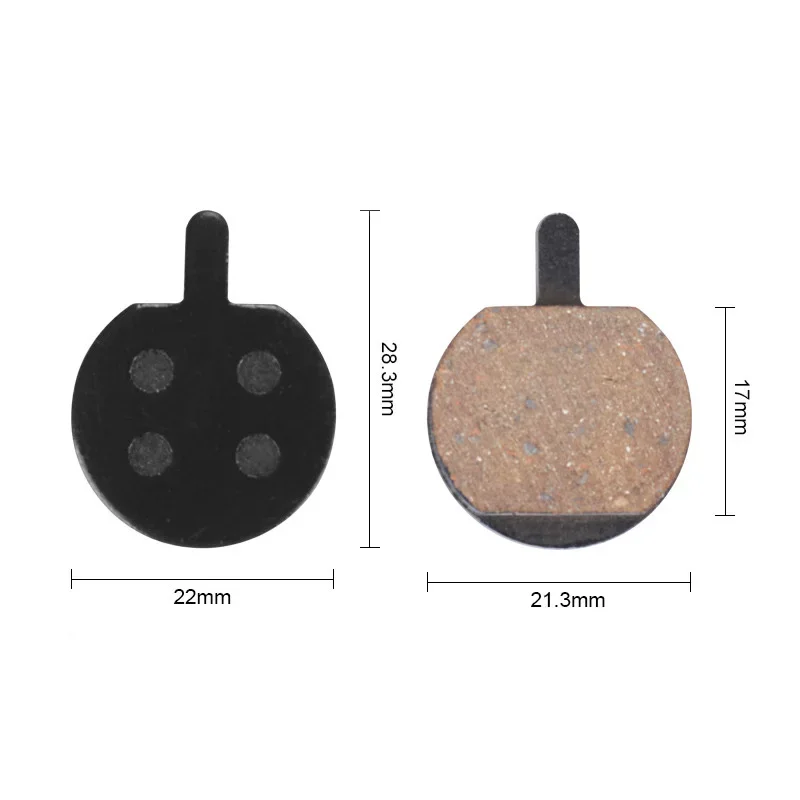 4 Pair Mountain Bike Hydraulic Semi-Resin Disc Brake Pad Cycling Bicycle Parts  Black   For JAK-5 B777