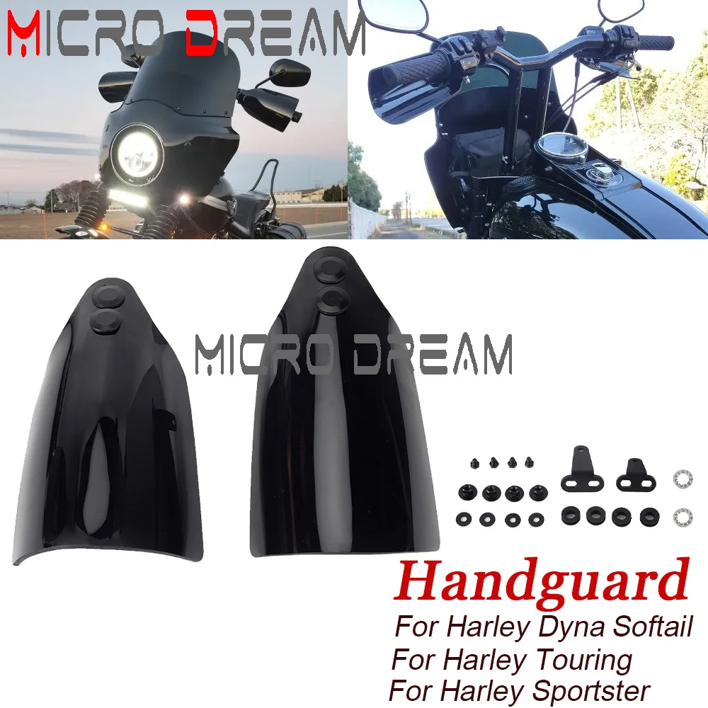 

Black PC Dedicated Hand Guard Handlebar Guards For Harley Touring Road King Classic Custom CVO SE EFI FLHR FLHRC FLHRSE FLHRSEI