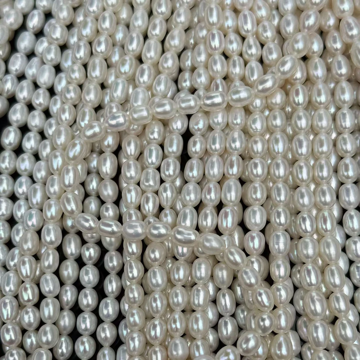 

Natural Freshwater Pearl Loose Bead Jewelry Make DIY Necklace Earring Bracelet Accessory Women 5-6mm Purple White Orange Rice
