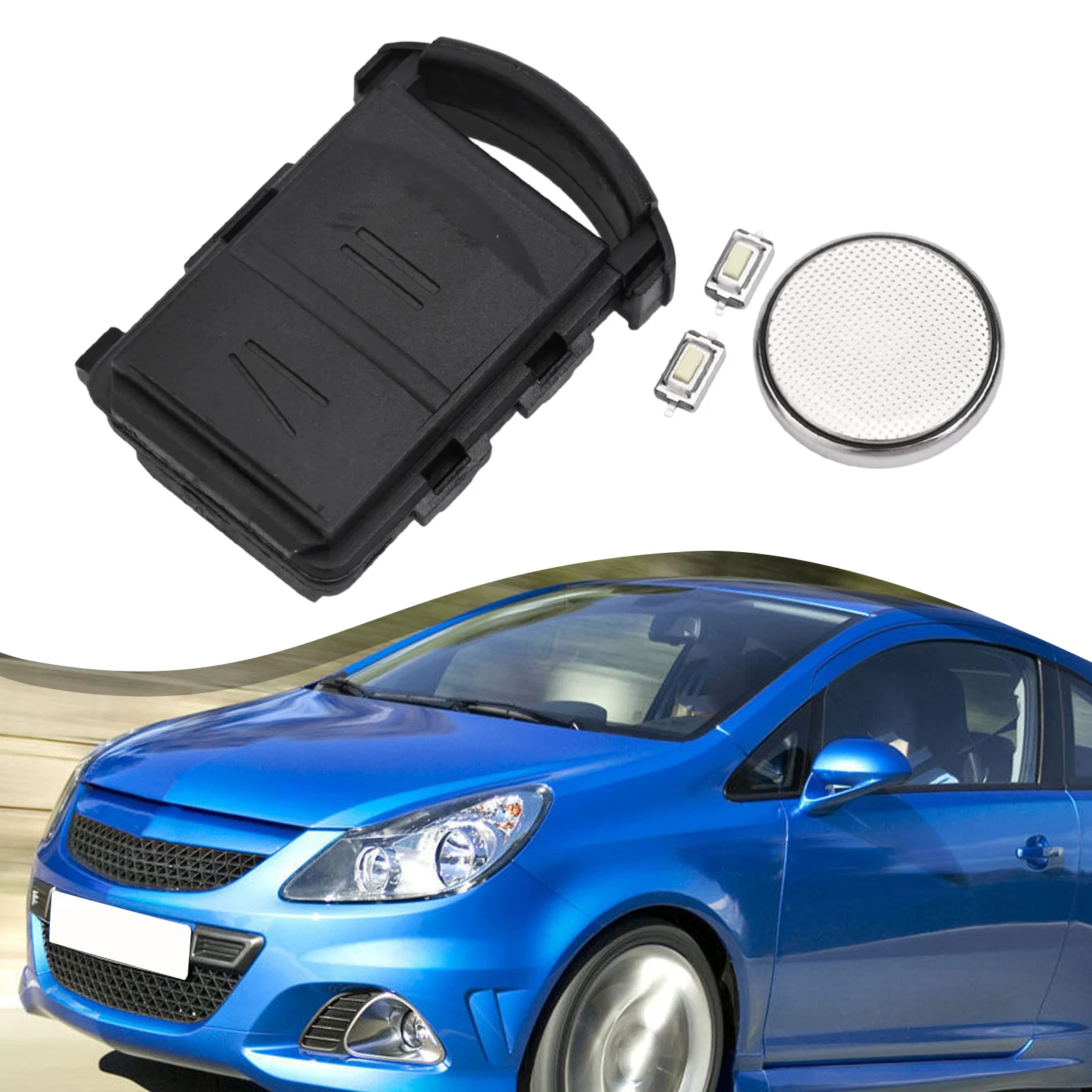 Sostituzione chiave telecomando per OPEL Per Corsa C Per Tigra B Per combo C Pratica custodia chiave con configurazione a 2 pulsanti