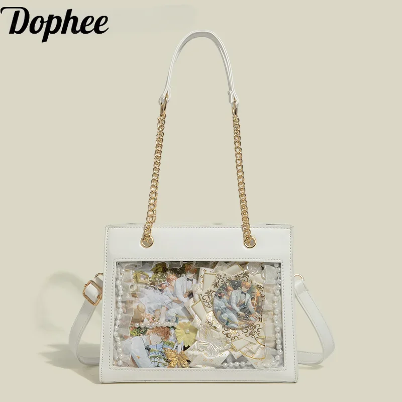 Dophee Original Japanese Girl Handbag All-match High-capacity Women Shoulder Crossbody Bag Square Underarm Shoulder Bag Party