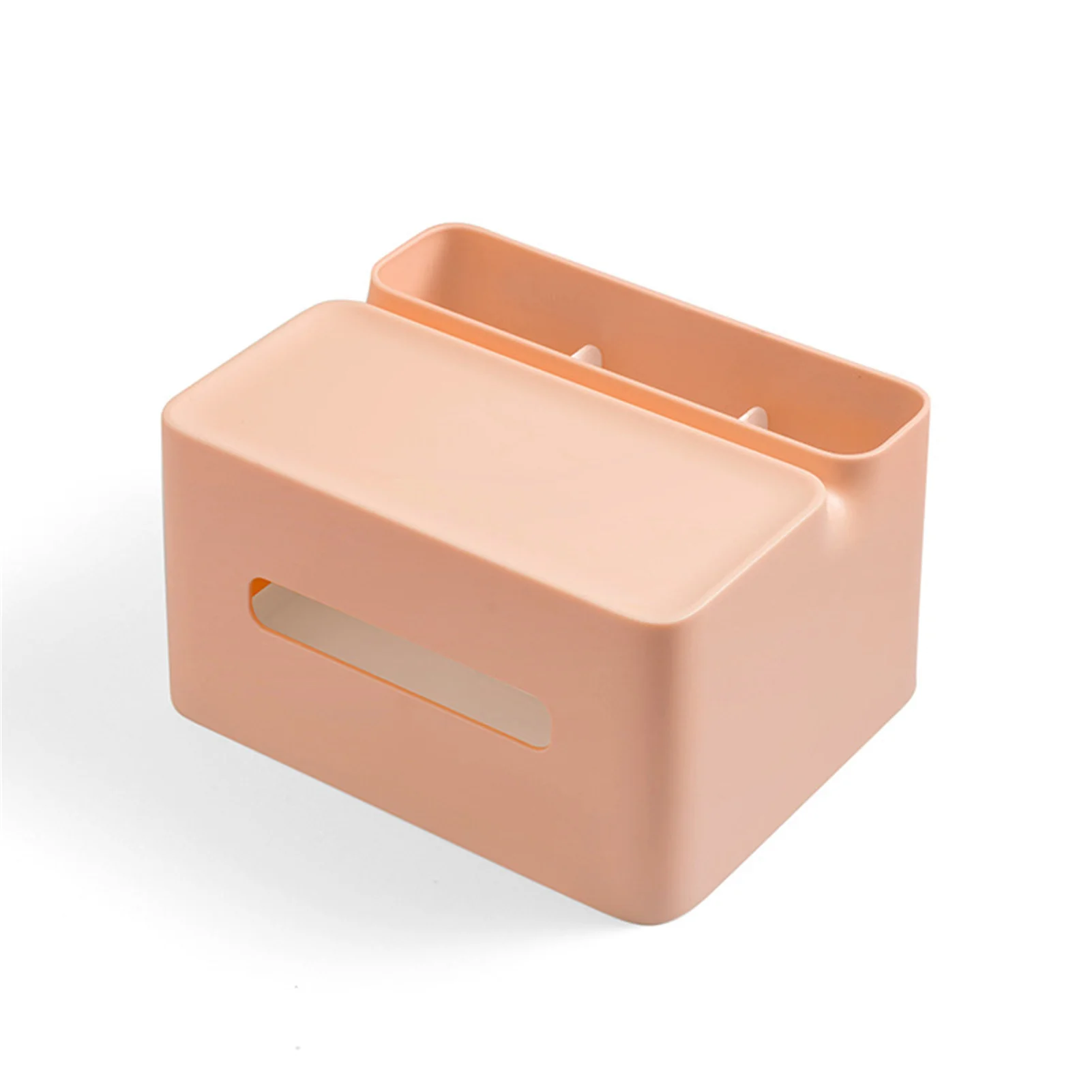 

Desktop Tissue Box Multi-Cells Remote Stationery Organizer With Phone Stand For Home Office