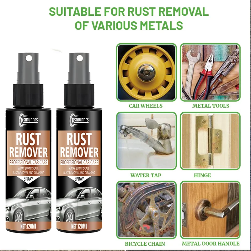 

Motorcycle Instant Rust Removal Spray] Instant Rust Removal Spray with Easy-Press Nozzle | Restores Smooth, Like-new Surface