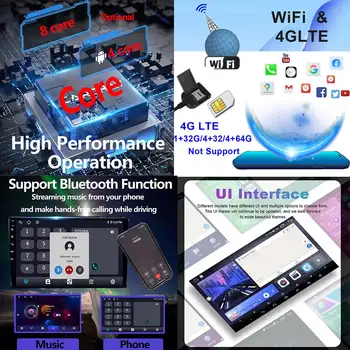 Android 16 pro Mercedes Benz třídy A W169 A160 A180 A200 A220 autorádio GPS CarPlay multimediální video RDS DSP 2 DIN DVD 8 nejlepší prodej Multimédia Mercedes W169 - №4