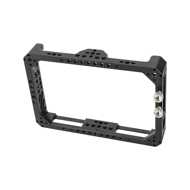 

CAMVATE Full Monitor Cage Bracket for Desview R7II 7" On-Camera Monitors With HDTV Cable Clamp& Anti-Twist 1/4"-20 Female Mounts