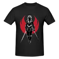 男性用ahsoka tanoフルSUMI-E Tシャツ、クラシックなエッセンシャルプリントトップス、ルーズでスリムフィット、女性用Tシャツ