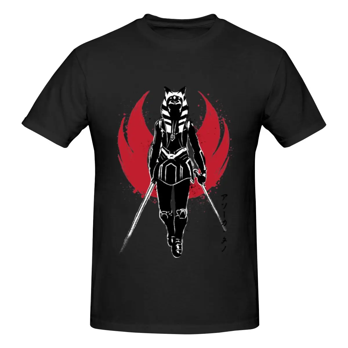 Funny Ahsoka Tano, FULCRUM SUMI-E Classic Essential Men's T-shirt Printed Tops are loose and slim fit Women's T-shirts