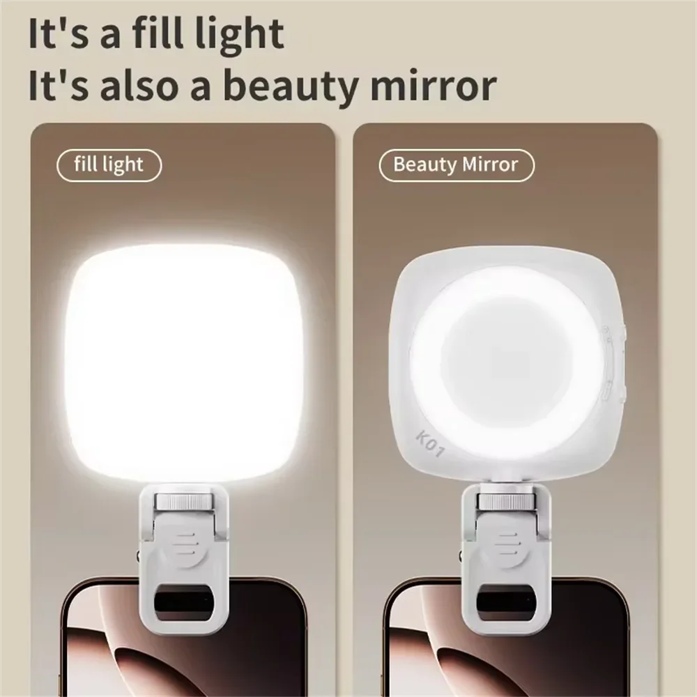 

LED Light USB Charge Led Selfie Light Compatible With iPhone Samsung Xiaomi Mobile Phone Live Broadcast Video Selfie Fill Light