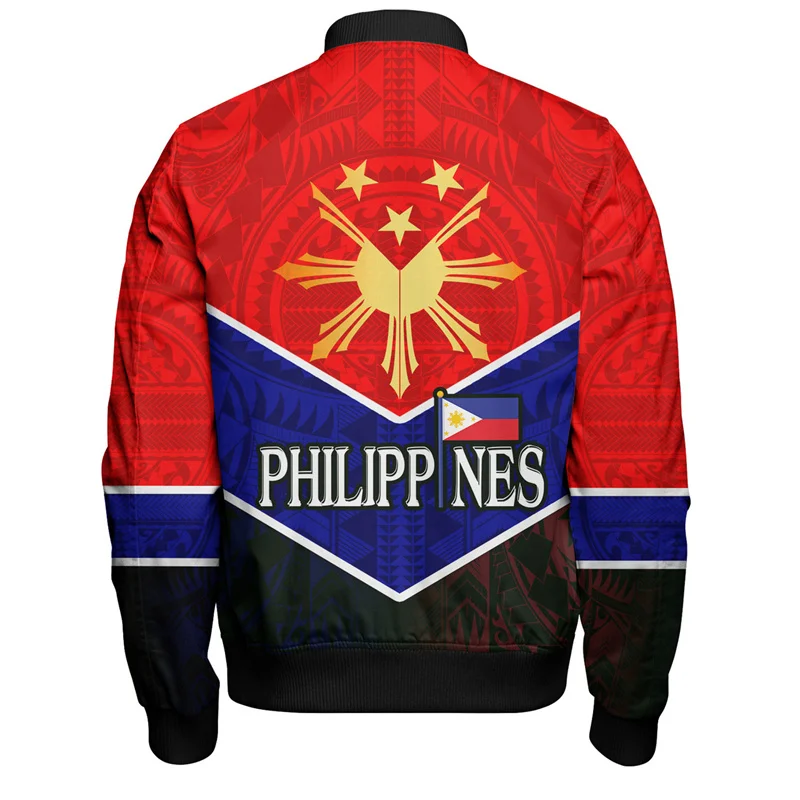 Harajuku 3D Printing RepublicOf The Philippines Flag Jacket Philippines Happy IndependenceDay Graphic Jackets Cool Mens Clothing