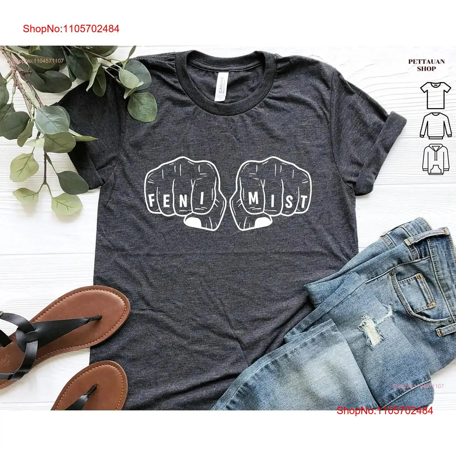 FeminisT T Shirt Christmas Girl Power Feminism Equality Women Female Handful vintage Washed Top For Everyday Wear Unisex