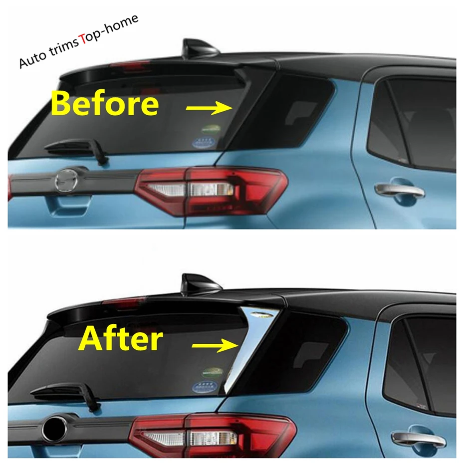 Rear Window Bumper Strips Door Handle Bowl Body Air AC Flow Vent Fender Cover Trim For Toyota Raize 2019 - 2021 Car Accessories