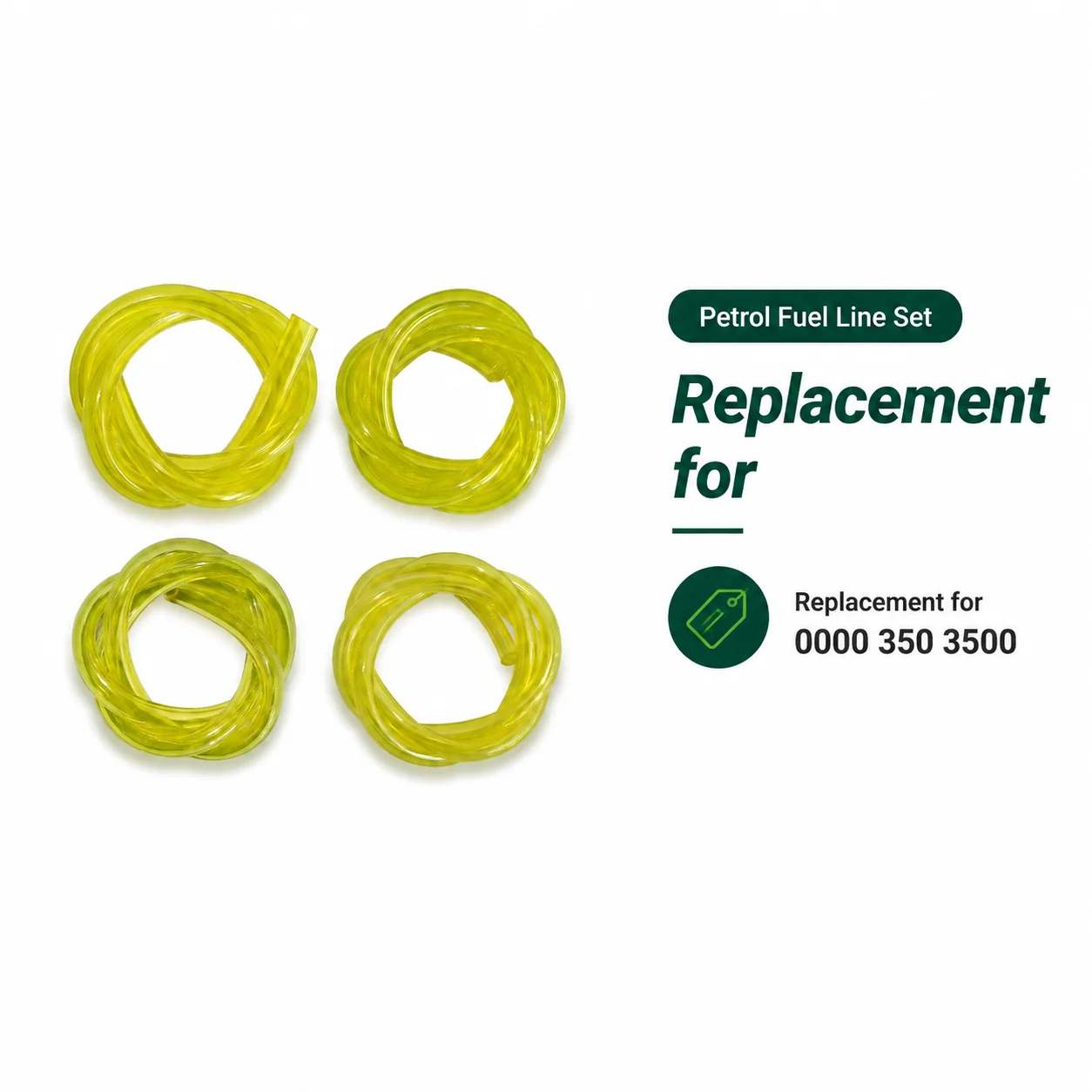 4pcs Multi-Size Fuel Line Hose Kit 2x3.5/2.5x5/3x5/3x6mm 33cm Tube for String Trimmer Chainsaw Blower Brushcutter Parts