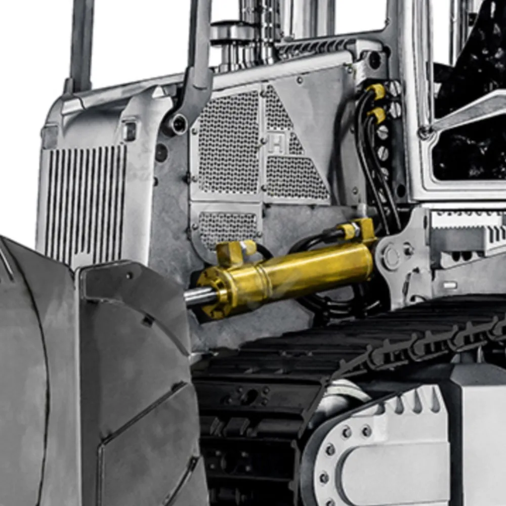 

LESU 1:14 RC гидравлический бульдозер Aoue 850K черные гусеницы комплект металлический радиоуправляемый бульдозер удаленные строительные игрушки TH22775