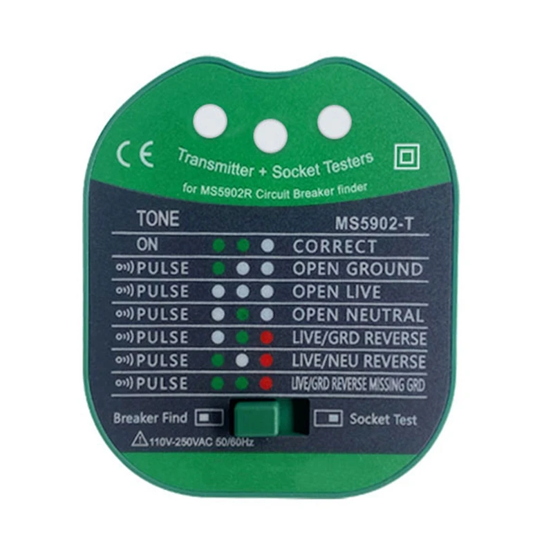 A20F-MS5902R Cercatore automatico per interruttori Tester automatico per prese per fusibili Cavo Rilevatore di fusibili per cortocircuito Discriminator