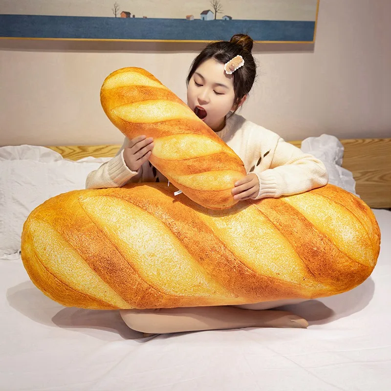 20cm Simulation Bread Baguette Plush Pillow Toy Soft Kawaii Food Plush Toy for Kids Children Boy Girl Birthday Christmas Gift