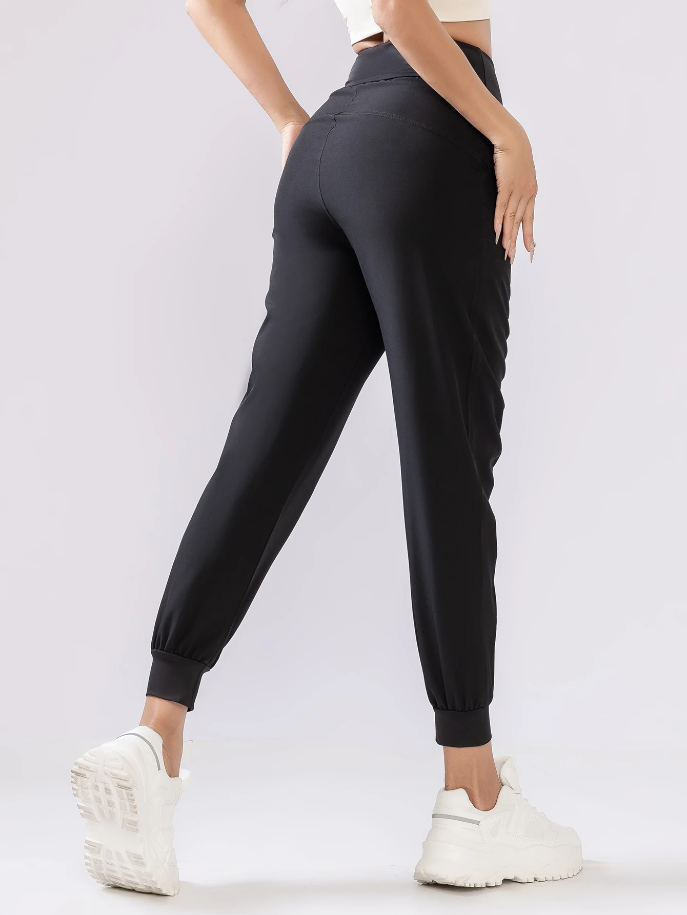 Comfortable casual quick-drying sweatpants with pocket Women's outdoor slim breathable pants Fitness Running fitness Yoga pants