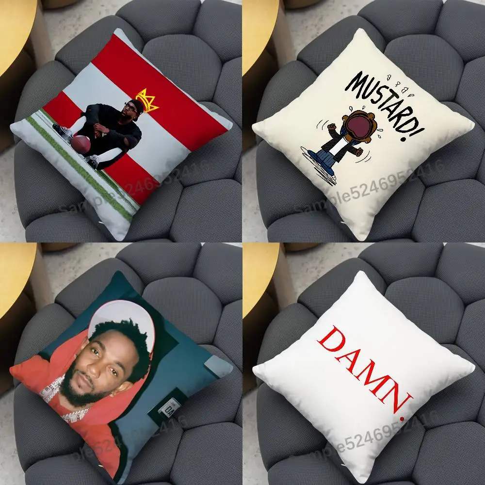 

GNX K-Kendrick Lamar Pillow Case Cover Square for Decorative Cushion Bed Couch Sofa Classic Style Machine Washable All-Season