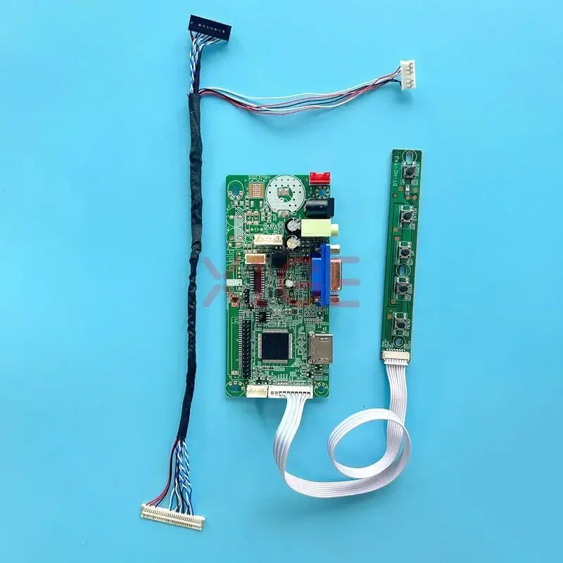 LCD Display Controller Driver Board Fit HSD100IFW1 HSD100IFW2 VGA LVDS 30-Pin 1024*600 Kit Screen HDMI-Compatible Speaker 10.1"