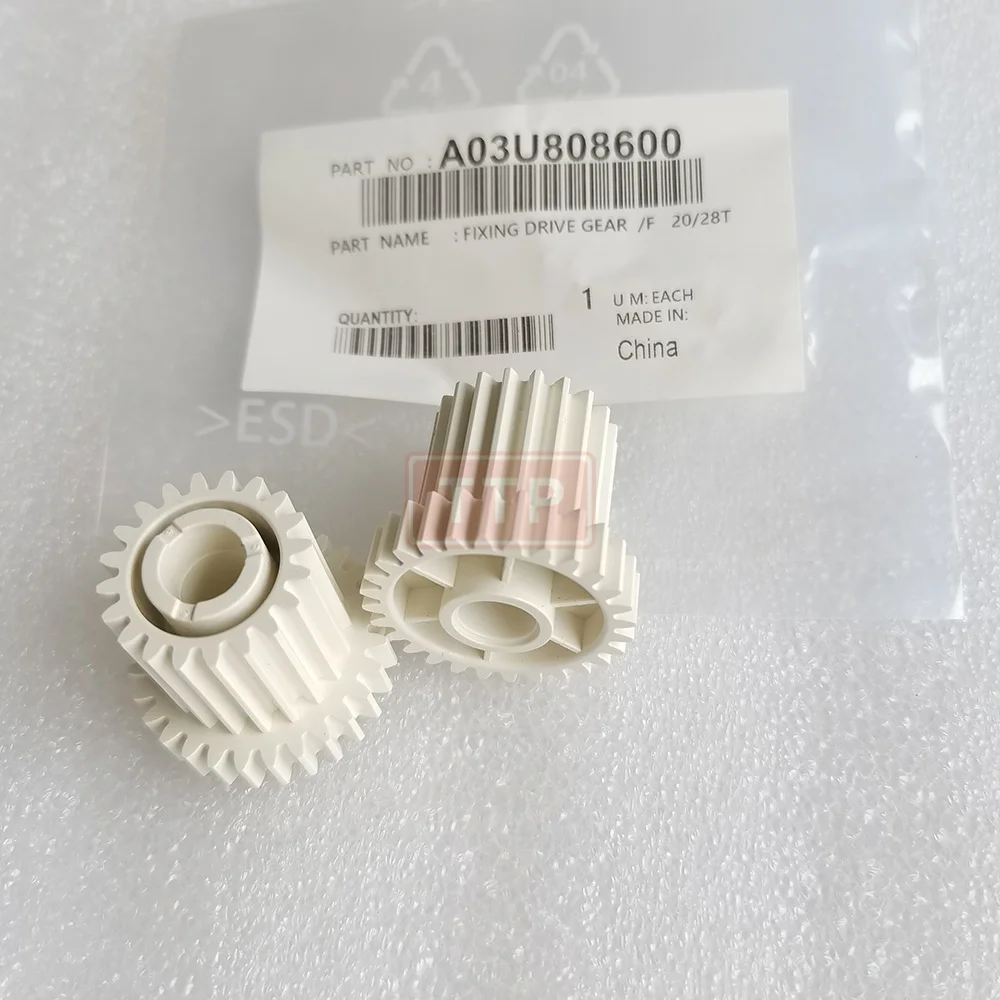 10Pcs Fuser Drive Gear A03U808600 28T 20T for Minolta bizhub Pro C5500 C6500 C6500P C6501 550C 650 CPP550 CPP650