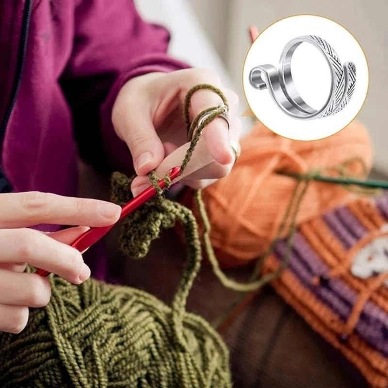 

Open Yarn Guide Crochet Rings for Faster Knitting Yarn Guide DIY Craft