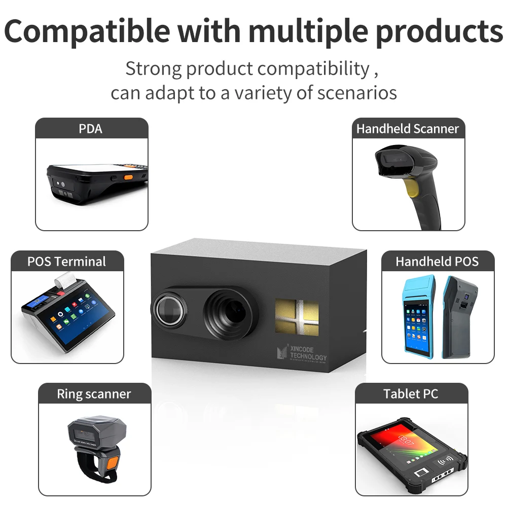 GTCODESTAR XM024 Embedded Mini QR Code Reader 1D Barcode Engine 2D Portable Barcode Scanner Kiosk Barcode Reader Module
