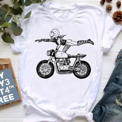 I'm A Simple Woman I Love Motorcycle And Wine Letter Print T-Shirt Odzież damska Akwarela Kwiaty Tshirt Femme Streetwear