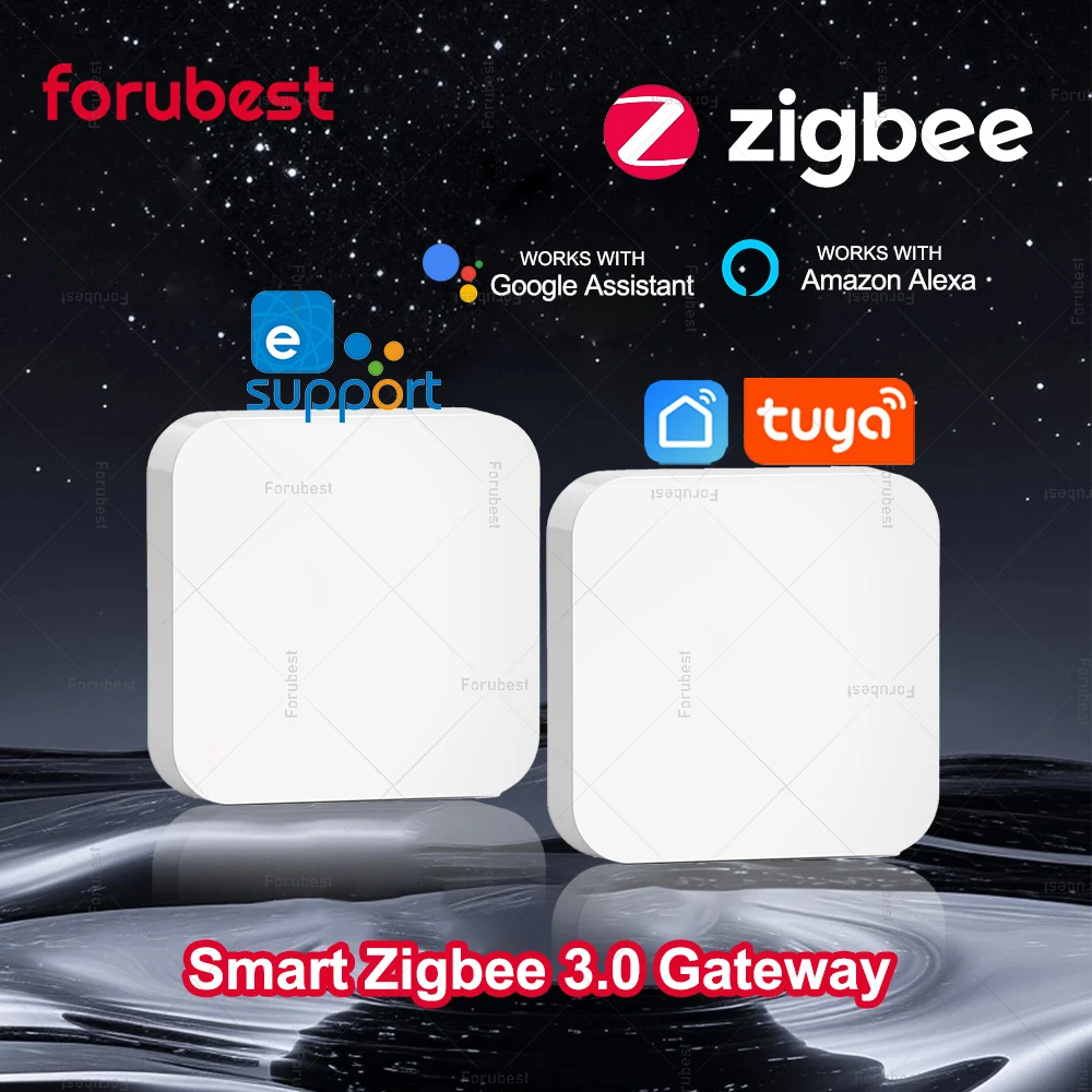 

Zigbee 3.0 Gateway Hub Умный дом Беспроводной мост Tuya/Ewelink APP Устройство автоматизации дистанционного управления работает с Alexa Google Home