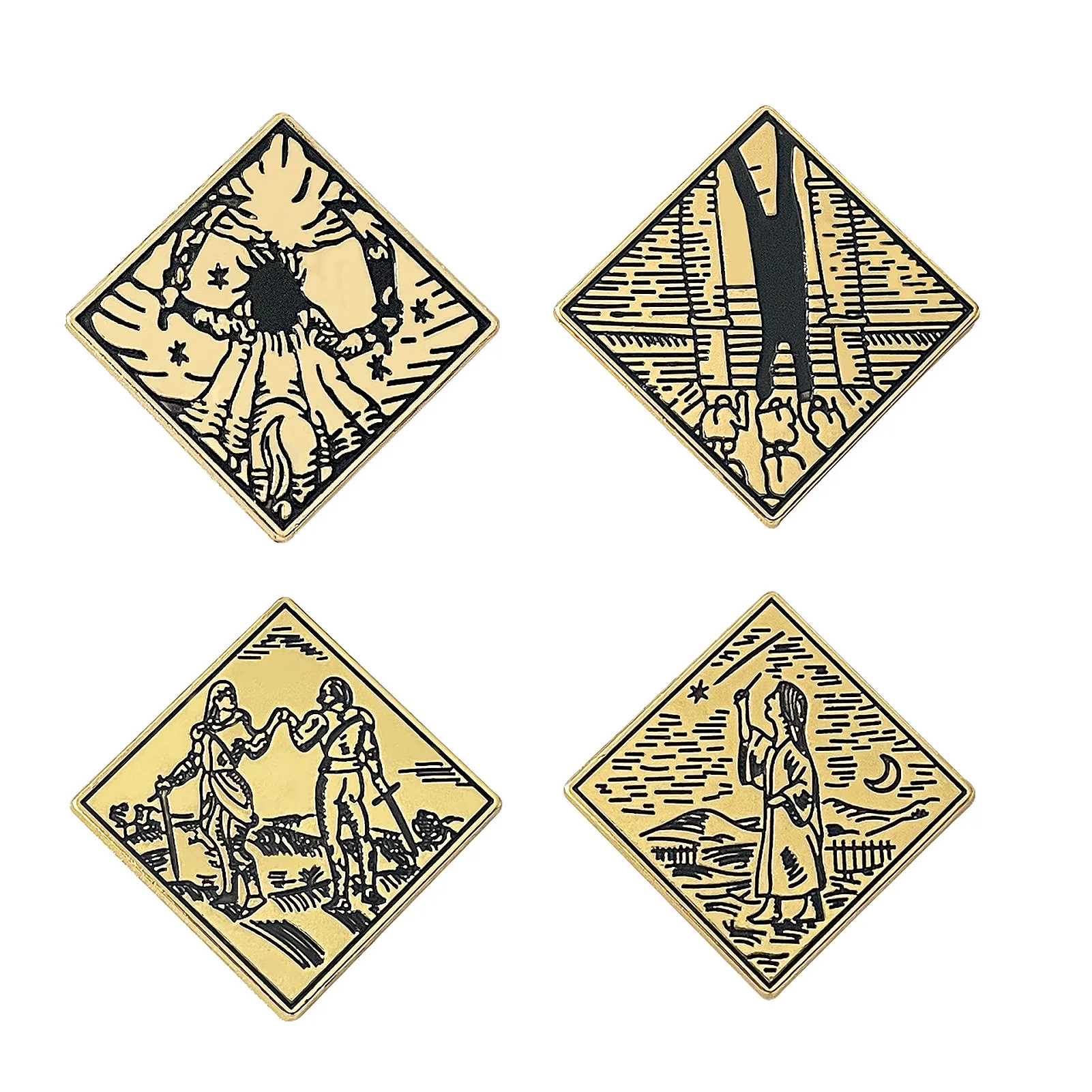 Game Peripheral Stargazing Girl Legend Amulet Brooch Creative Metal Badge Lapel Backpack Pin Fashion Jewelry Accessories Gifts