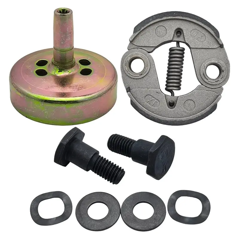 【ORNAMENT】Spare Parts Chainsaw Accessories For CG430 43CC 9T Clutch Drum Bolt Washer Assy For CG430 43CC Grass Trimmer Brush Cut