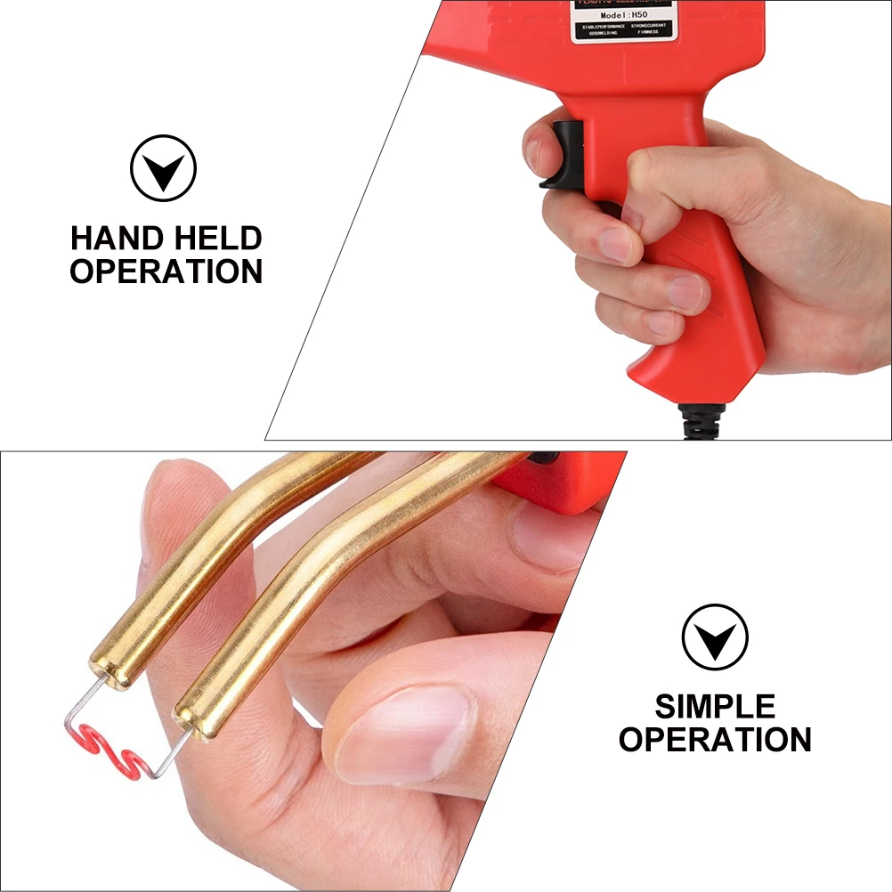 1 Set Bumper Repair Machine Hot Stapler Plastic Welding Kit Car Repair Tool Handheld Bodywork Welder Car Bumper Welding Tool