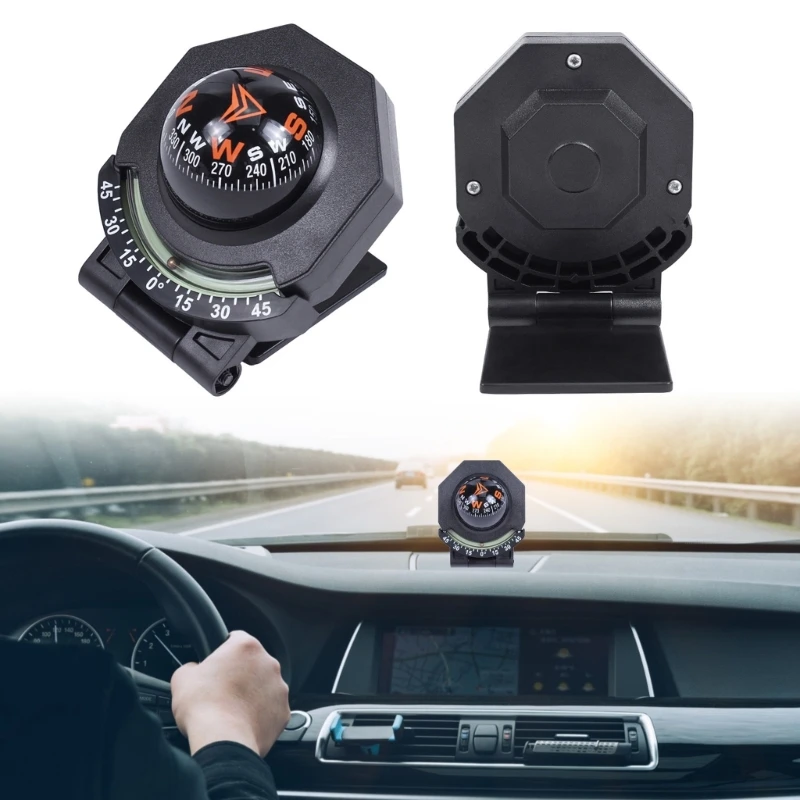 Portable Foldable Automotive Compasses Vehicle Navigation for Outdoor Navigation Perfect for Camping and Hiking 69HD