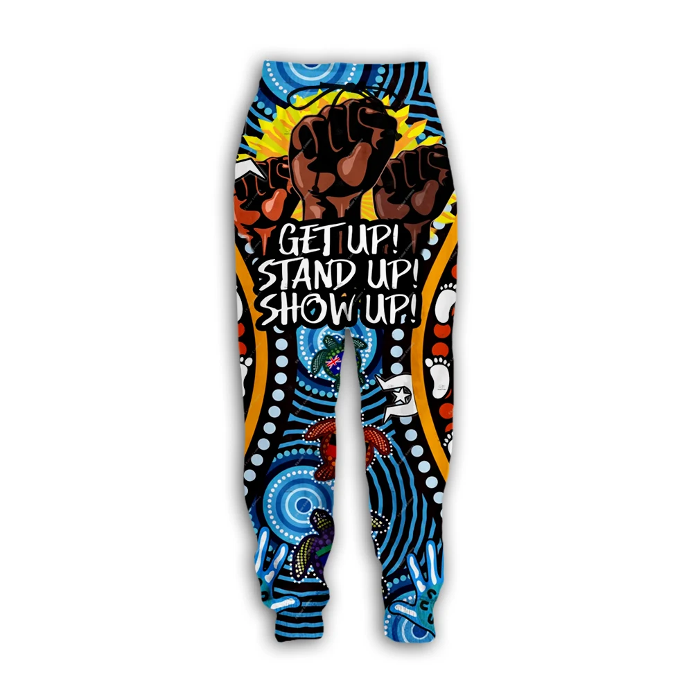 Newest Australia kangaroo Aborigine Retro Indigenous Tattoo Vintage 3DPrint Casual Harajuku Jogger Sweatpants Trousers Pants X4