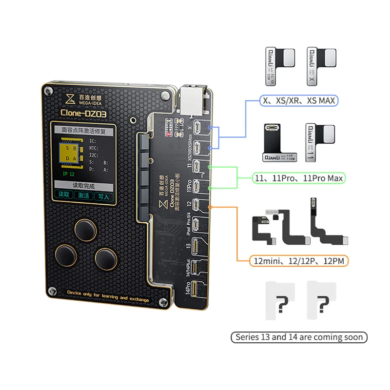 Qianli Mega Idea Clone DZ03 Face ID Repair Programmer No Need Alignment Short Circuiting Welding for X-12PM Dot Matrix Lattice