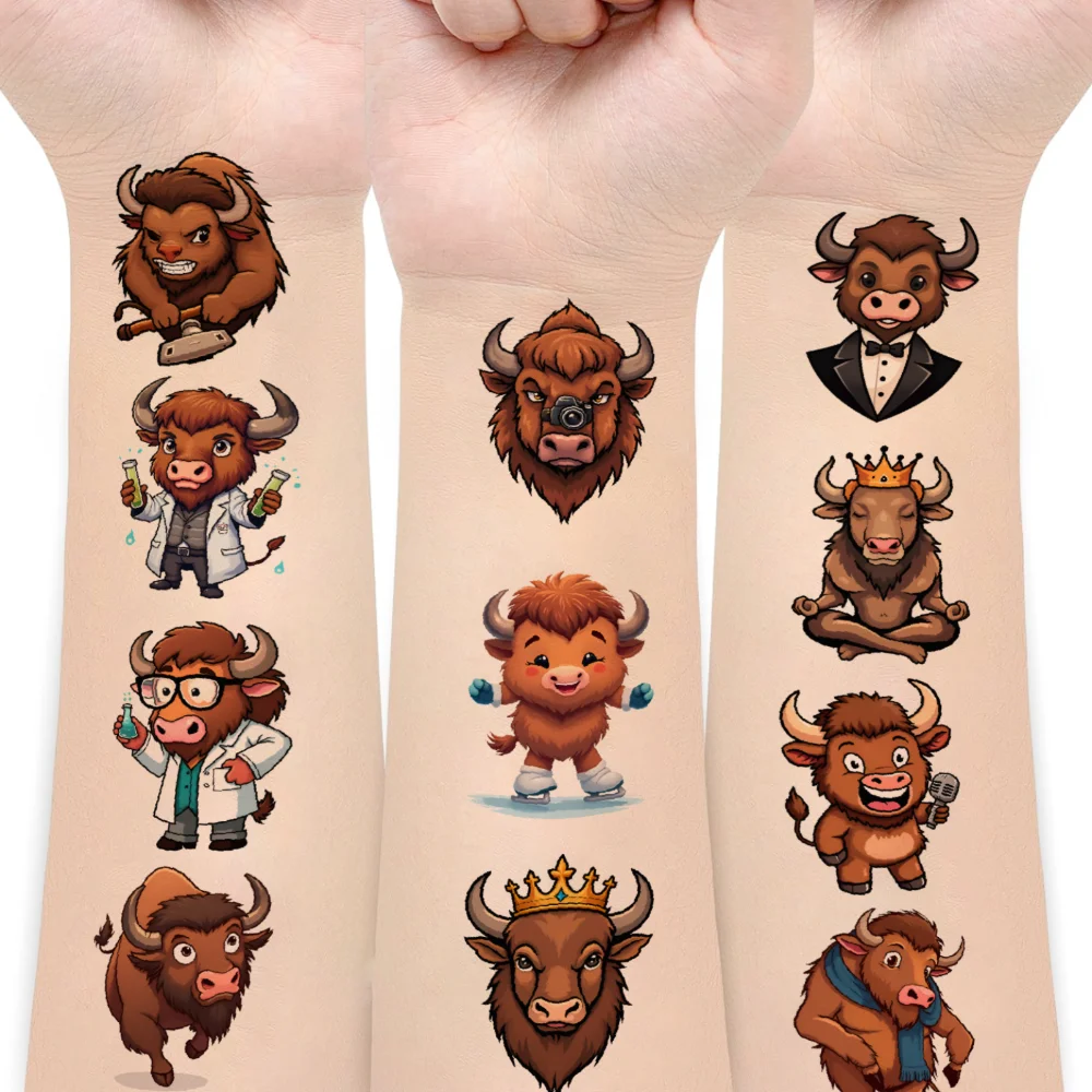 

54pcs Temporary Tattoo Dinosaur Stickers Temporary Tattoo Stickers Decorative Stickers Cartoon For Shoulders