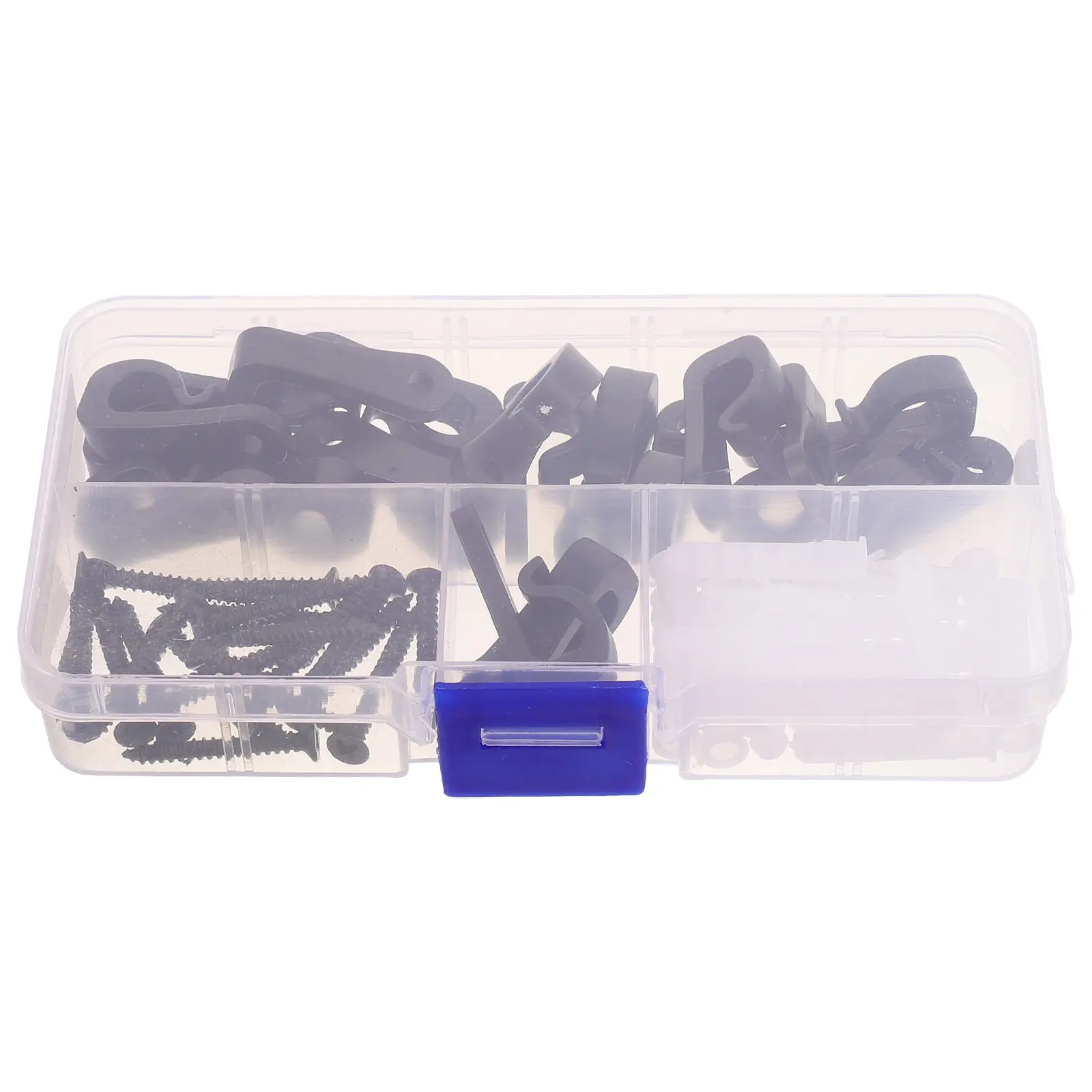 20Pcs Adhesive Cable Clips Heavy Duty Secure Hooks for Fairy Lights Christmas Decor Black