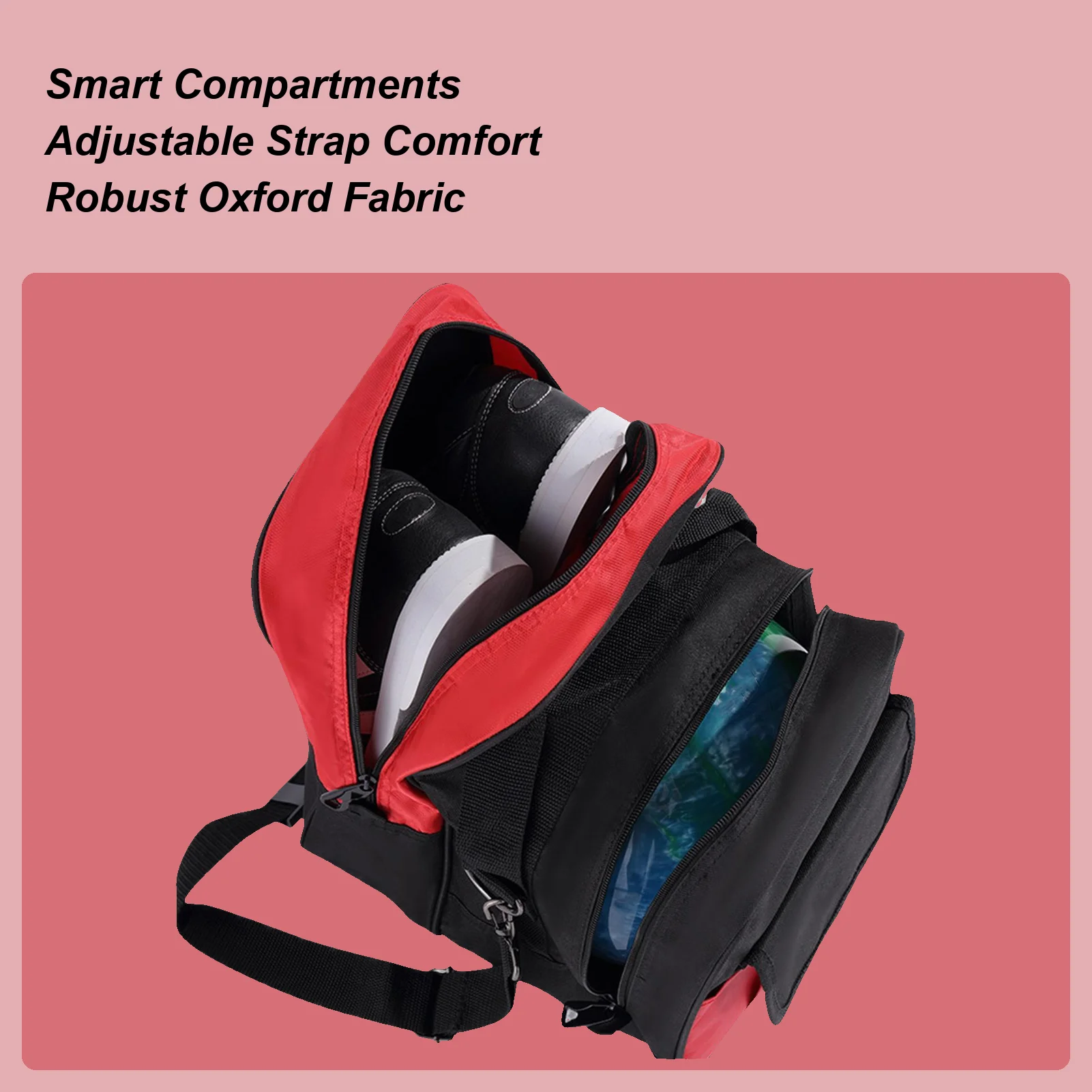 Bowling Backpacks For Men Bowling Accessories Bag Adjustable Straps Shoe Storage Backpack For Men Athlete Student Youth Sports