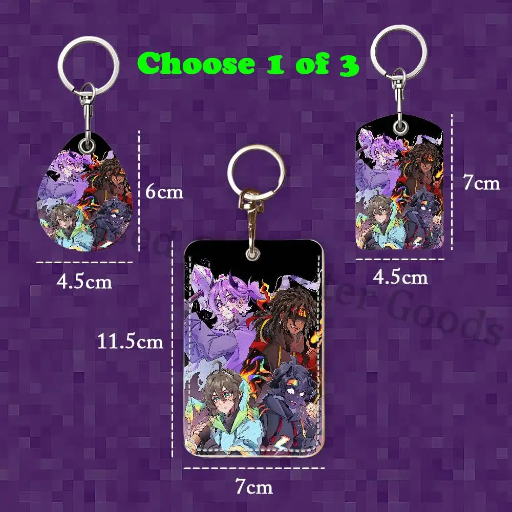 U-Unstable S-SMP Custom Access Card Case Leather Card Holder Keychain Key Ring Transportation Card Case Gifts