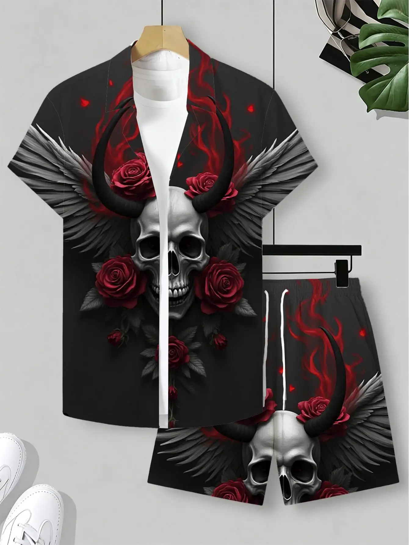 Men's Shirt Sets 2026 Spring/Summer men's suits sports two-piece Graphic sweatshirt set 3D Printed jogging set Suit for man