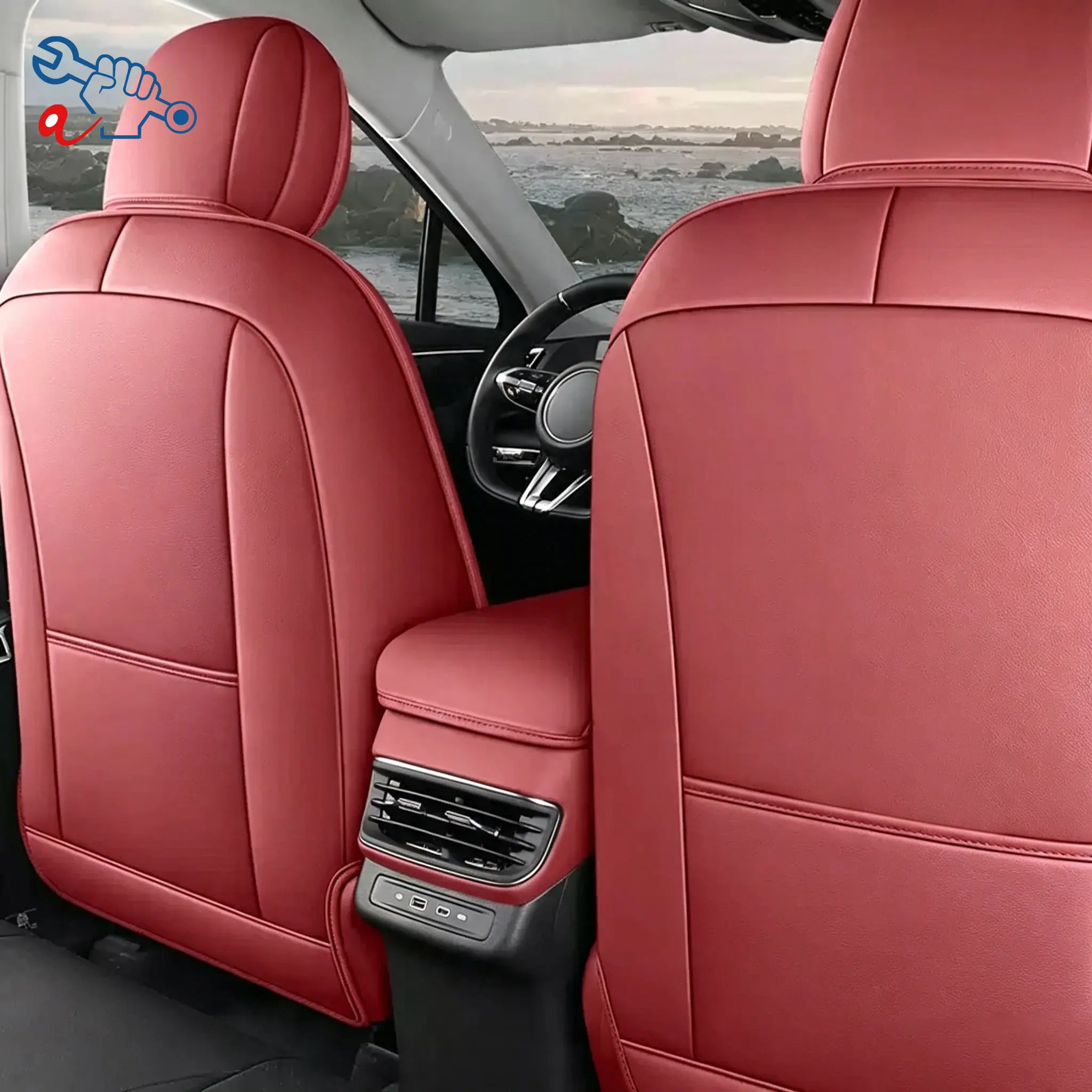 Left-Drive Car Seat Cover For Hongqi HS3 PHEV 2025-2026 Custom Fit Seat Cover Full Surrounded Seat Protection Cushion Auto