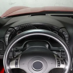 For Chevrolet Corvette C6 2005-2013 Soft Carbon Fiber Car Dashboard Speedometer Cover Trim Sticker Car Accessories Interior