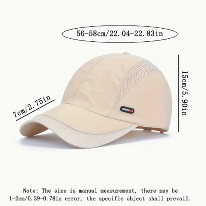 Hut für Herren, Sommer, Outdoor, Sonnenschutzhut, koreanische Ausgabe, trendige Baseballmütze, Entenschnabelmütze, schnell trocknende Sportmütze, Sonnenhut, Baita – Detail 1