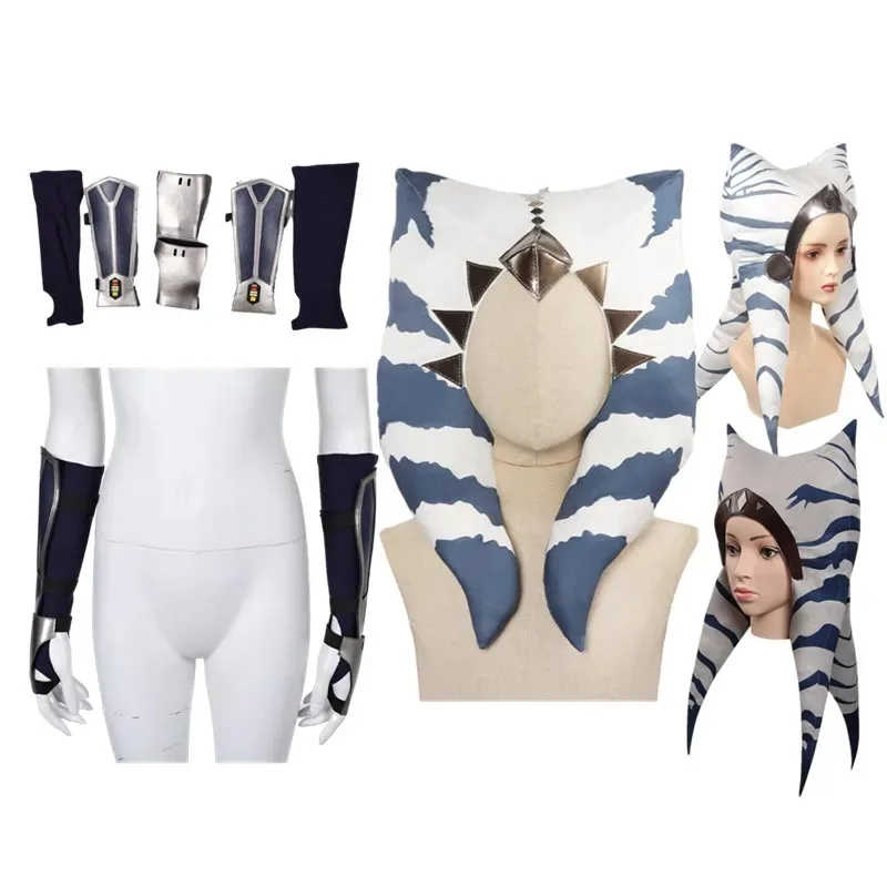 Sky02 Asoka перчатки для косплея для взрослых женщин фантазия Хэллоуин карнавальный костюм аксессуары88Ji #