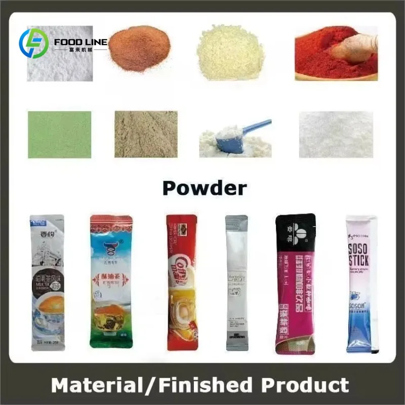 Customized Screw Powder Feeder Vertical Fill Seal Vffs Seal Pouch Corn Flour Milk Powder Lotus Seed Powder Packing Machine