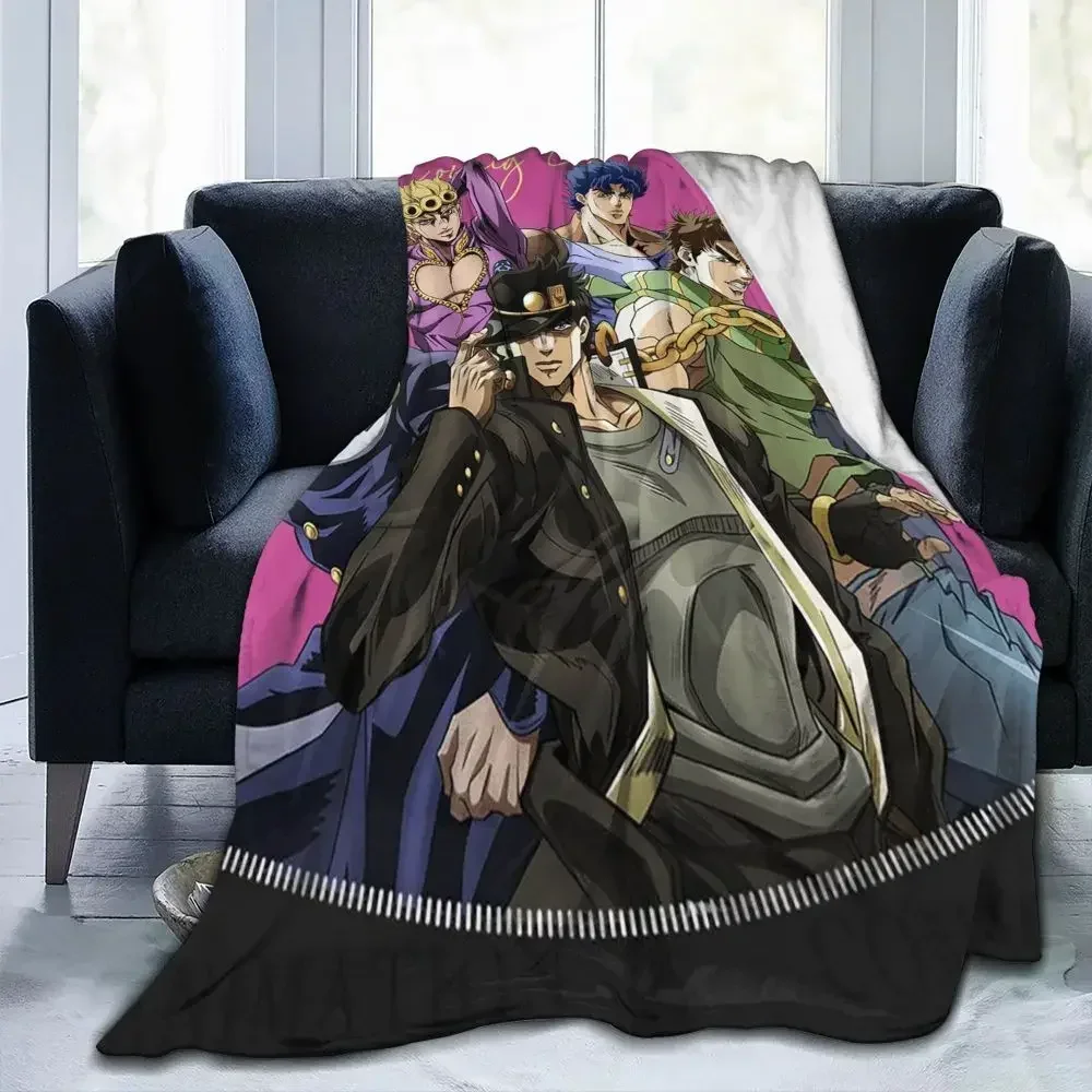 

Pattern 3D Printed Baby Blanket Jojo's Strange Adventures Anime Home Bed Sofa Picnic Office Cover Decor Warm Throw Blankets Kids
